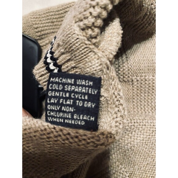 Fairway Outfitters Golf Sweater Men L Brown Textured Checks Golf Club Graphics - Picture 15 of 16